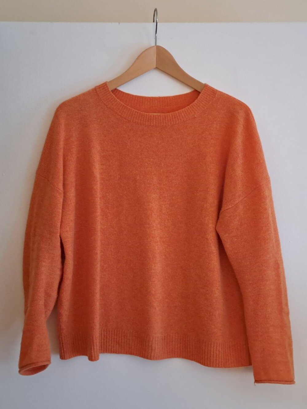 TOAST wool cashmere blend sweater, sz S, pale orange
